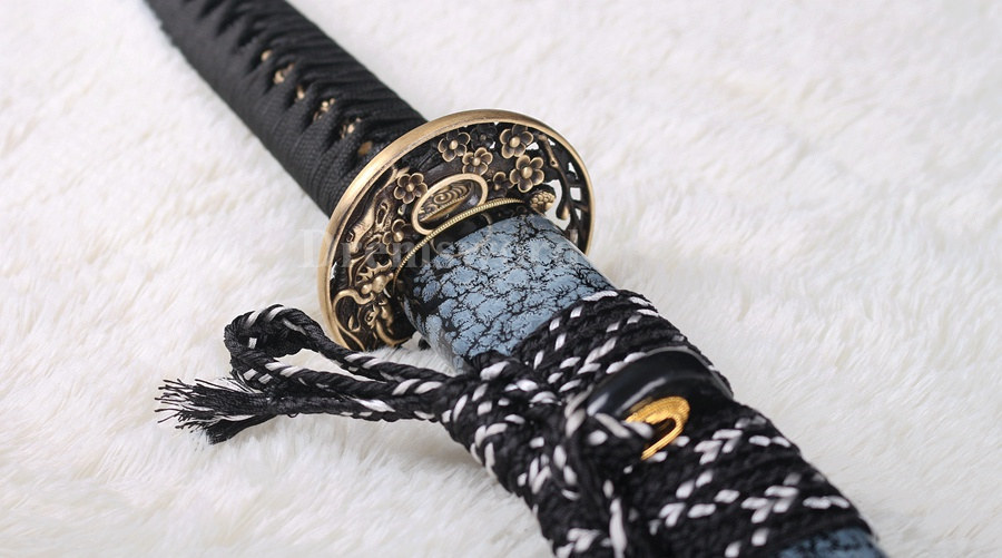 Hand Forged Naginata Clay Tempered T10 steel Japanese Samurai Sword Battle ready Razor Sharp Full Tang Blade