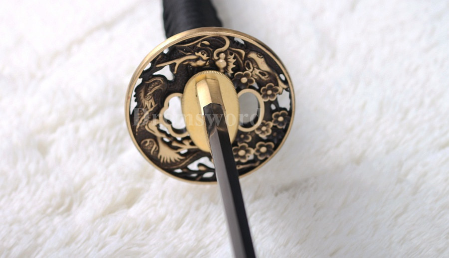 Hand Forged Naginata Clay Tempered T10 steel Japanese Samurai Sword Battle ready Razor Sharp Full Tang Blade