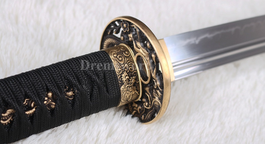 Hand Forged Naginata Clay Tempered T10 steel Japanese Samurai Sword Battle ready Razor Sharp Full Tang Blade