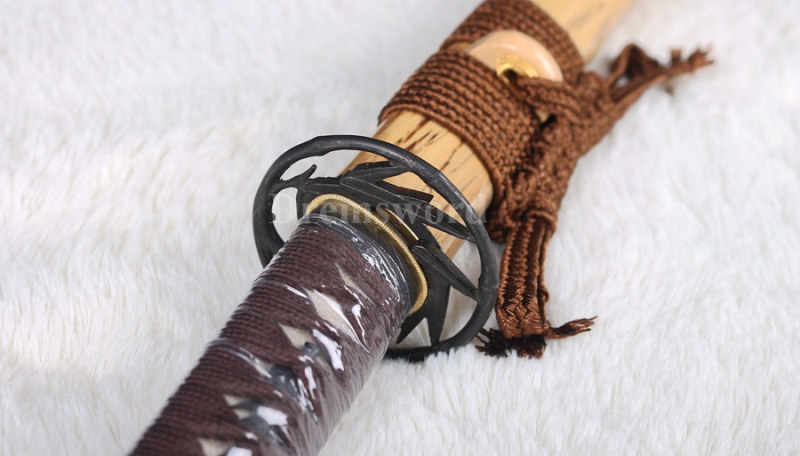 Fully handmade Clay tempered T10 steel japanese samurai katana sword CHOJI hamon full tang battle ready sharp.