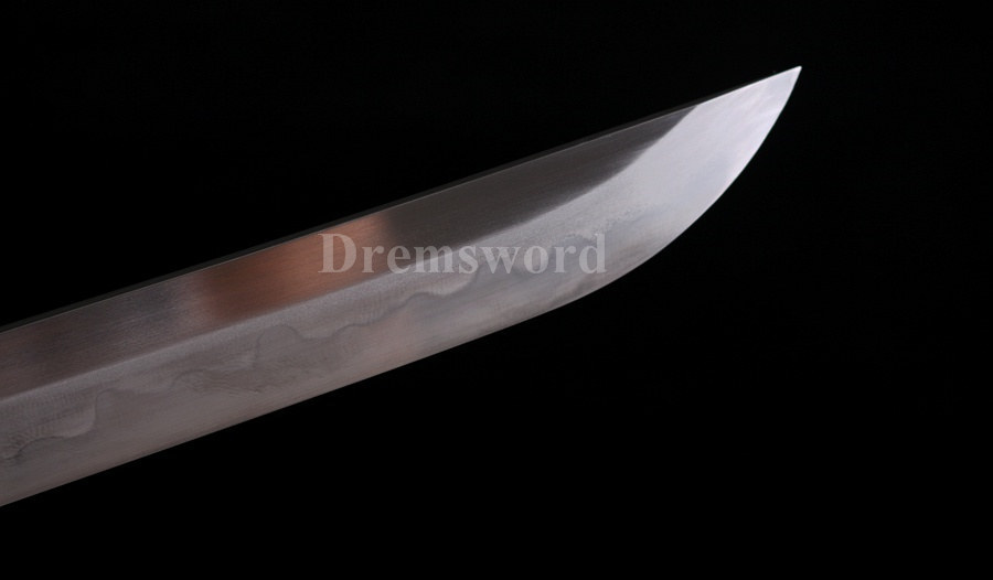 Fully Handmade Clay tempered T10 steel real hamon japanese samurai katana sword full tang sharp traditional hand abrasive.