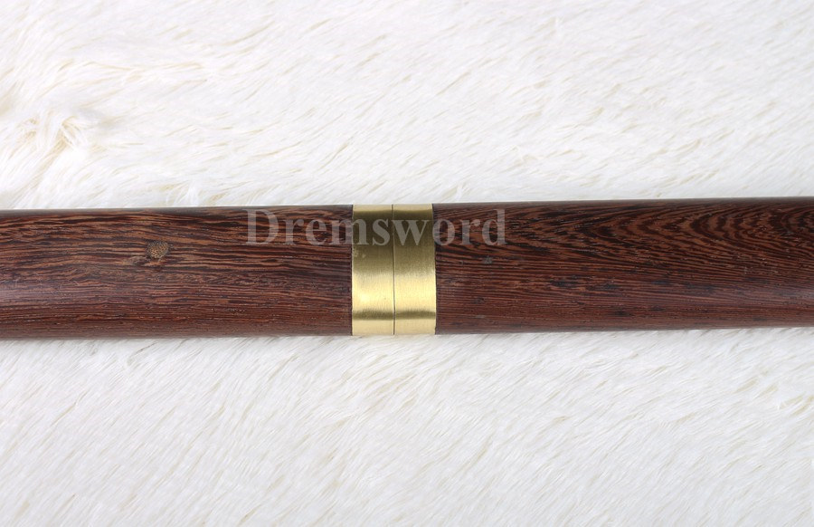 handmade Clay tempered handmade kamasu kissaki T10 steel Japanese Ninja Shirasaya Sword sharp.