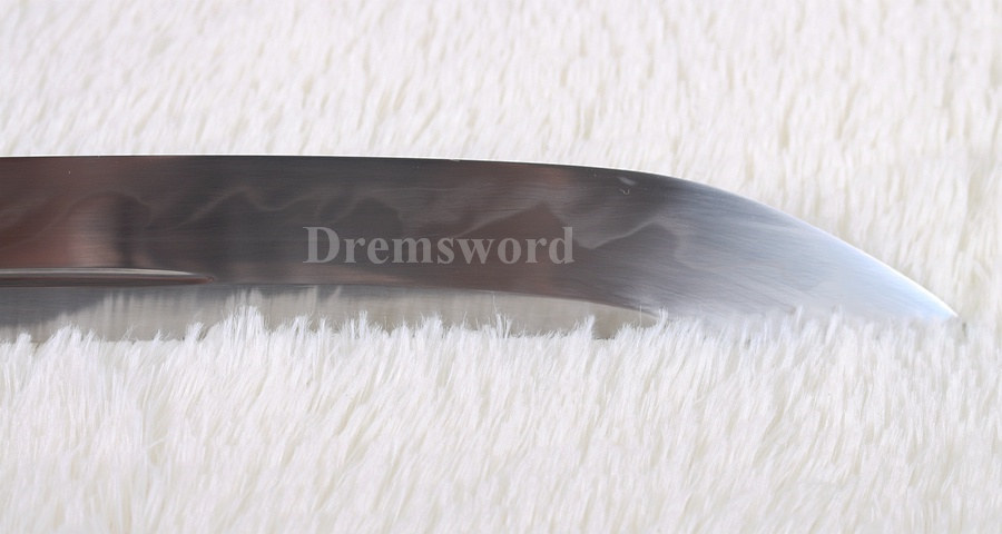 Hand Forged Naginata Clay Tempered T10 steel Japanese Samurai Sword Battle ready Razor Sharp Full Tang Blade