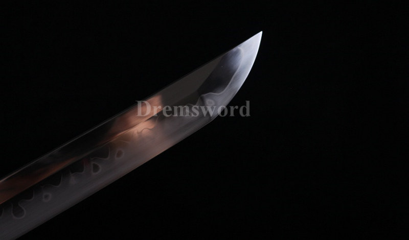 Fully handmade Clay tempered T10 steel japanese samurai katana sword CHOJI hamon full tang battle ready sharp.