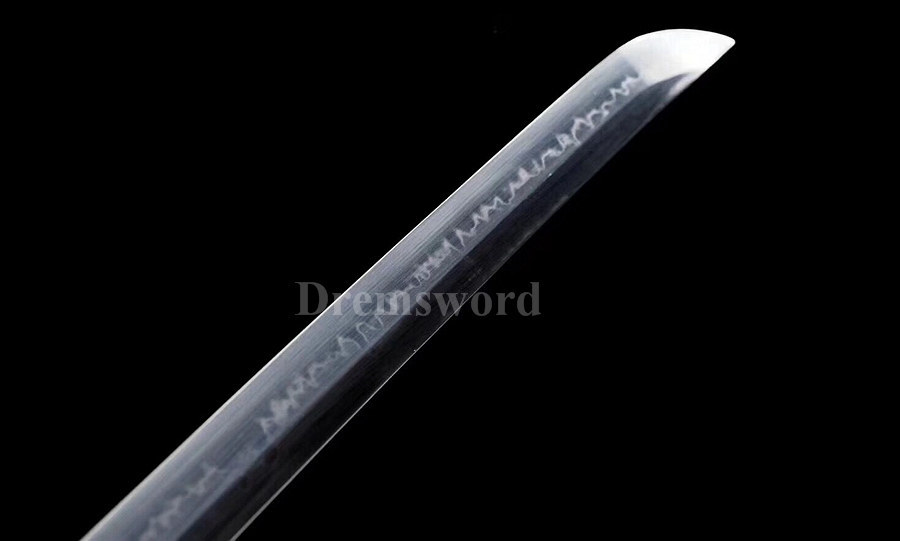 Hand forged Clay tempered  CHOJI hamon T10 steel japanese samurai katana sword full tang battle ready sharp.