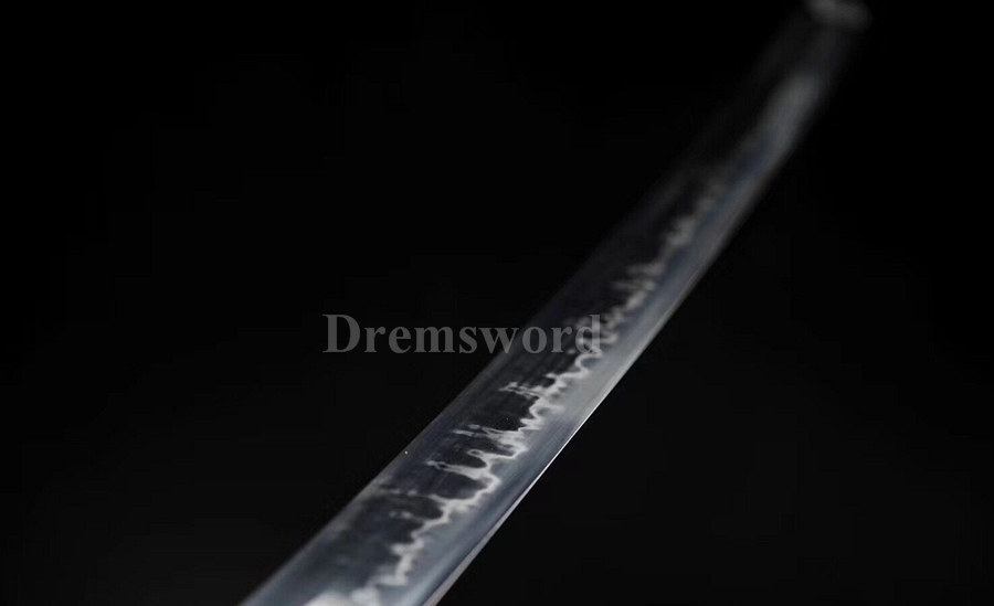 Hand forged Clay tempered  CHOJI hamon T10 steel japanese samurai katana sword full tang battle ready sharp.