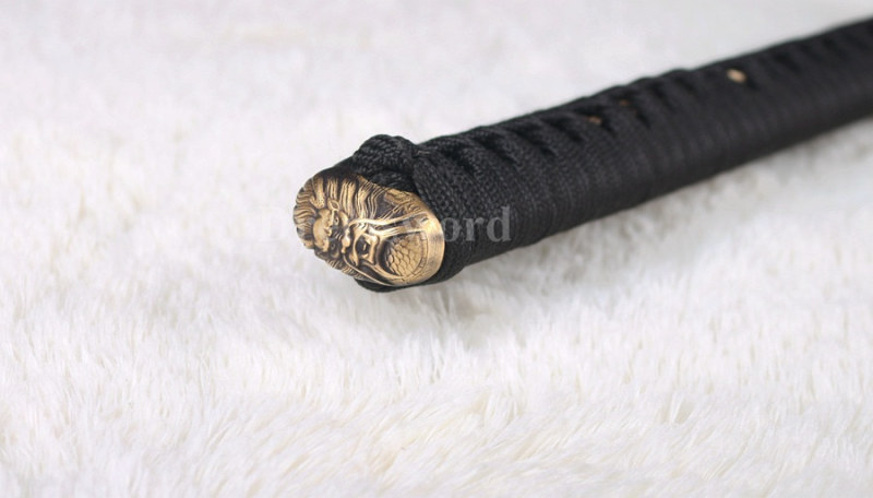 Hand Forged Naginata Clay Tempered T10 steel Japanese Samurai Sword Battle ready Razor Sharp Full Tang Blade