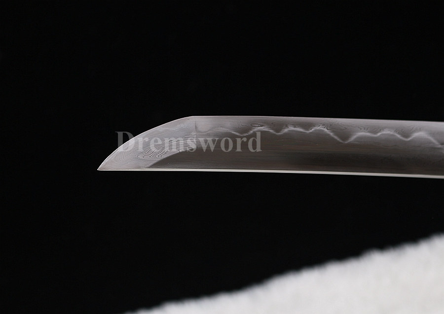 High quality Clay tempered folded steel japanese samurai sword full tang battle ready sharp
