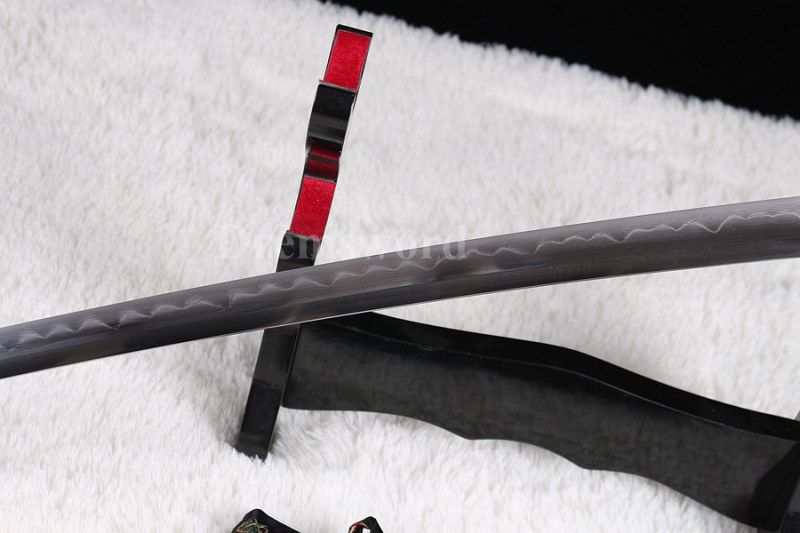High quality Clay tempered folded steel japanese samurai sword full tang battle ready sharp