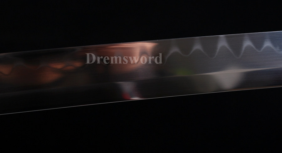 Fully handmade Clay tempered T10 steel katana  japanese samurai sword battle ready full tang sharp blade.