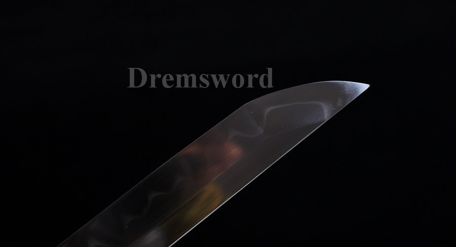 Clay tempered T10 steel handmade japanese samurai katana sword full tang sharp battle ready .