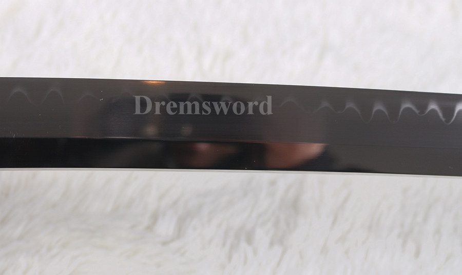 Fully handmade Clay tempered T10 steel katana  japanese samurai sword battle ready full tang sharp blade.