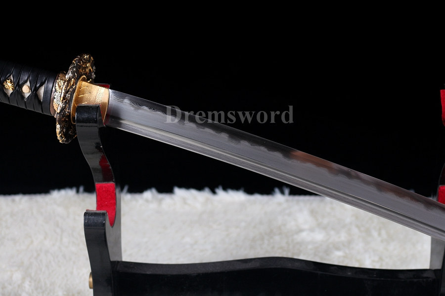 Clay Tempered Folded Steel Abrasive blade Japanese Samurai Sword Katana full rayskin saya Sharp battle ready.