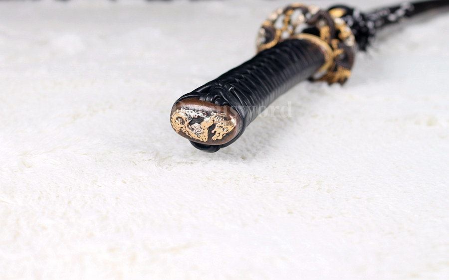 Clay Tempered Folded Steel Abrasive blade Japanese Samurai Sword Katana full rayskin saya Sharp battle ready.