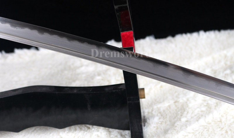 Clay Tempered Folded Steel Abrasive blade Japanese Samurai Sword Katana full rayskin saya Sharp battle ready.