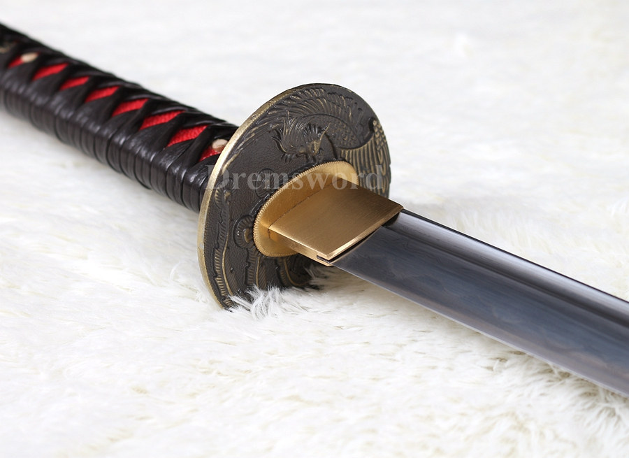 100% Hand forged Clay tempered T10 Folded Steel Japanese Samurai Katana Sword full tang battle ready sharp.