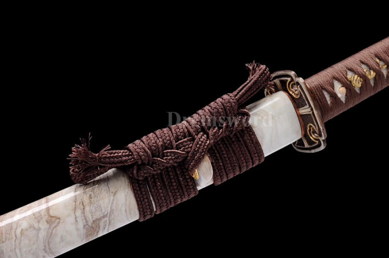 Handmade katana Clay Tempered Folded Steel Japanese samurai Sword full tang Blade Razor Sharp.