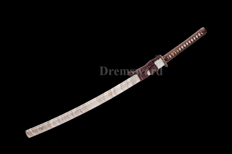 Handmade katana Clay Tempered Folded Steel Japanese samurai Sword full tang Blade Razor Sharp.