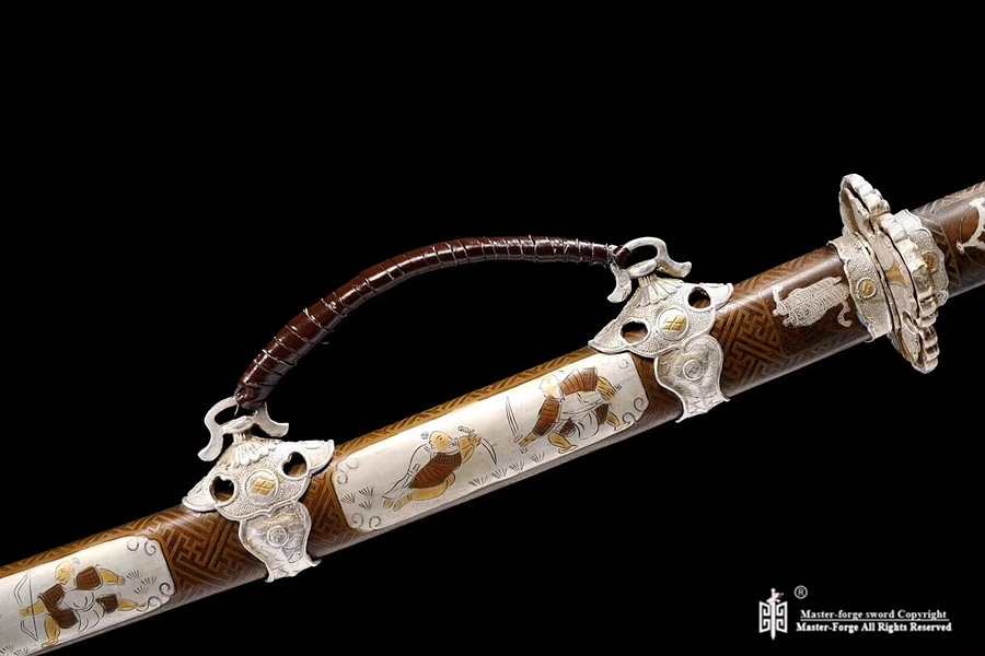 Japanese Tachi Battle Ready samurai Sword Folded Steel Clay Tempered ...
