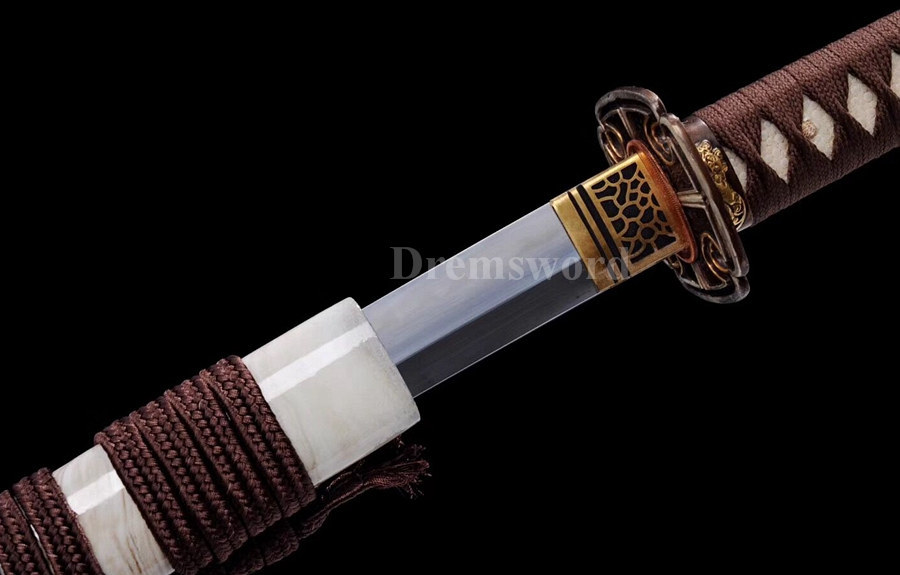 Handmade katana Clay Tempered Folded Steel Japanese samurai Sword full tang Blade Razor Sharp.