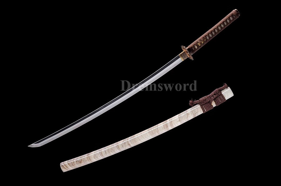 Handmade katana Clay Tempered Folded Steel Japanese samurai Sword full tang Blade Razor Sharp.