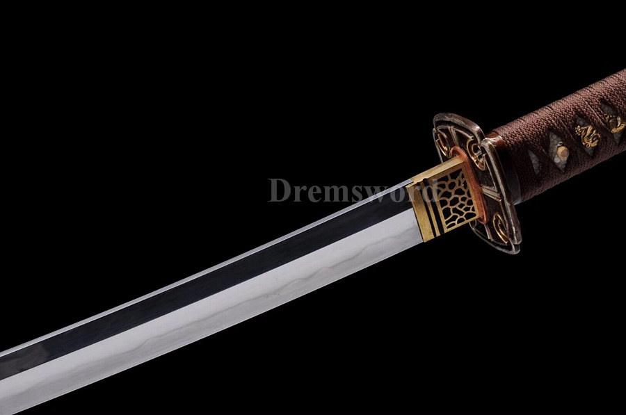 Handmade katana Clay Tempered Folded Steel Japanese samurai Sword full tang Blade Razor Sharp.
