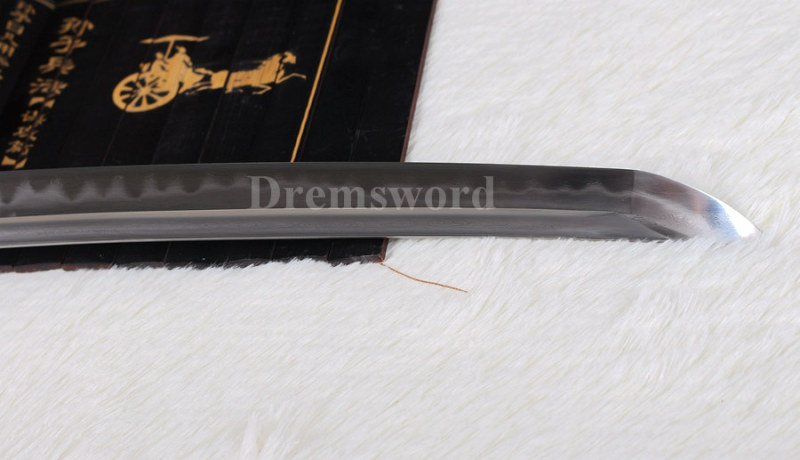 Clay Tempered Folded Steel katana handmade Japanese samurai Sword full tang Blade battle ready Sharp.