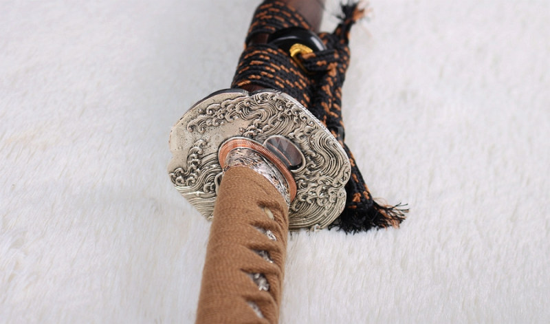 Clay Tempered Folded Steel katana handmade Japanese samurai Sword full tang Blade battle ready Sharp.