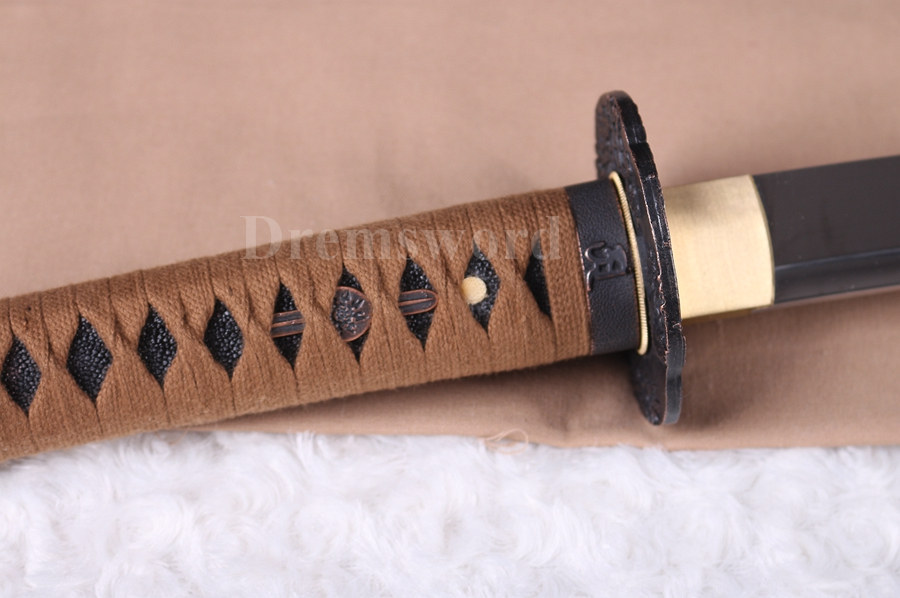 Hand forge katana 9260 spring steel Japanese Samurai Sword full tang sharp blade Battle Ready.