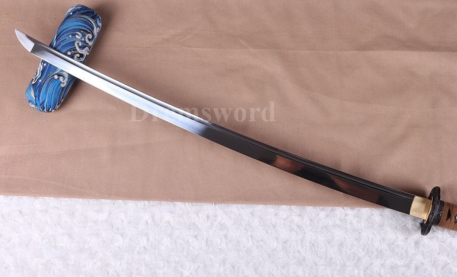 Hand forge katana 9260 spring steel Japanese Samurai Sword full tang sharp blade Battle Ready.