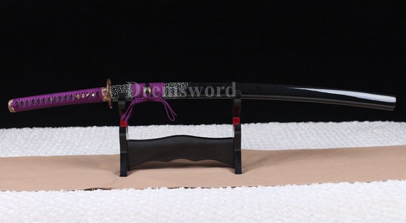 Handmade 1095 high carbon steel red blade katana Japanese Samurai Sword full tang sharp battle ready.