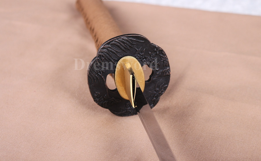 Hand forge katana 9260 spring steel Japanese Samurai Sword full tang sharp blade Battle Ready.