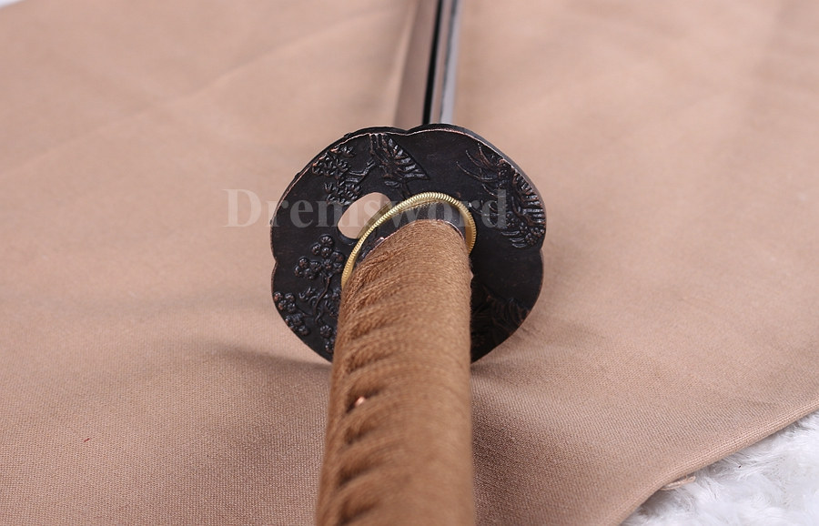 Hand forge katana 9260 spring steel Japanese Samurai Sword full tang sharp blade Battle Ready.