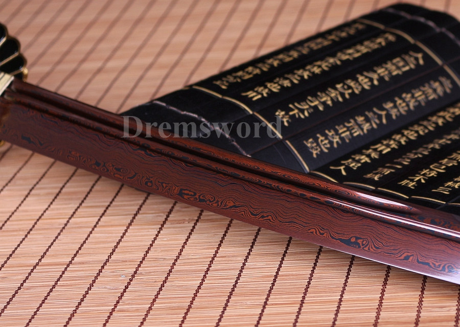 hand forge damascus folded steel unokubi-zukuri japanese samurai katana sword razor sharp