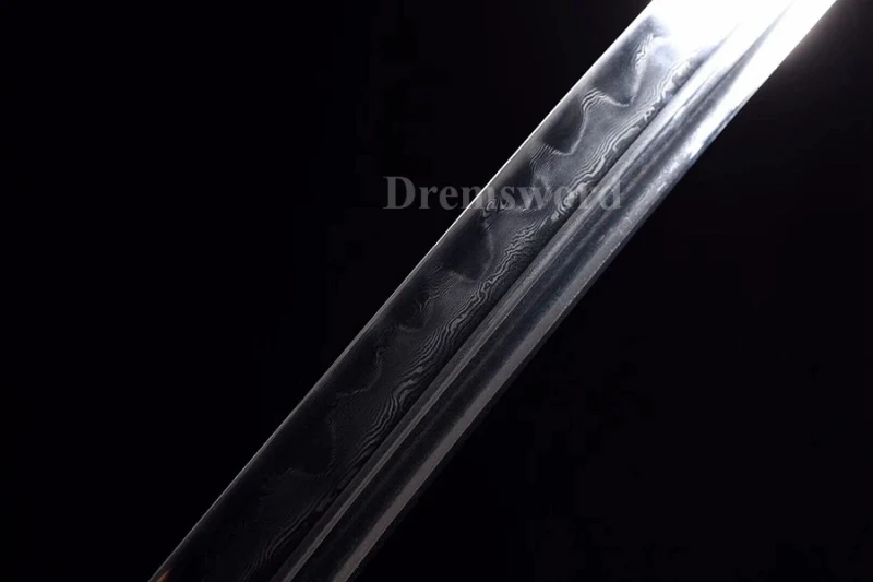 Hand forge folded steel clay tempered Chinese tai ji Sword 太极刀 battle ready.