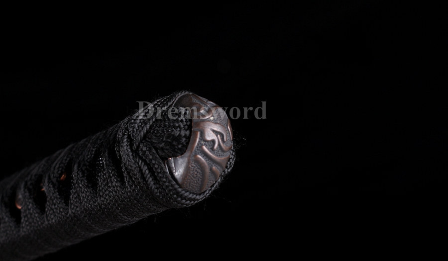 Blue damascus Folded Steel sharp katana Japanese Samurai Sword Full Tang battle ready.