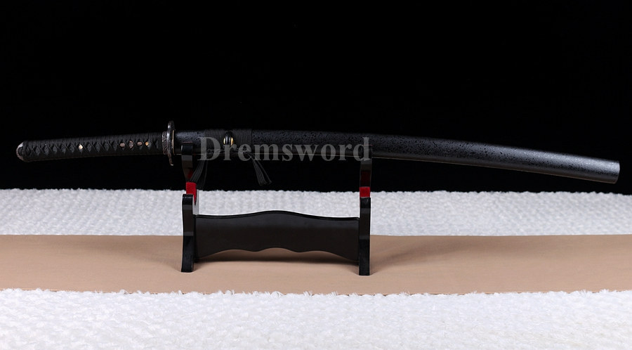 Blue damascus Folded Steel sharp katana Japanese Samurai Sword Full Tang battle ready.