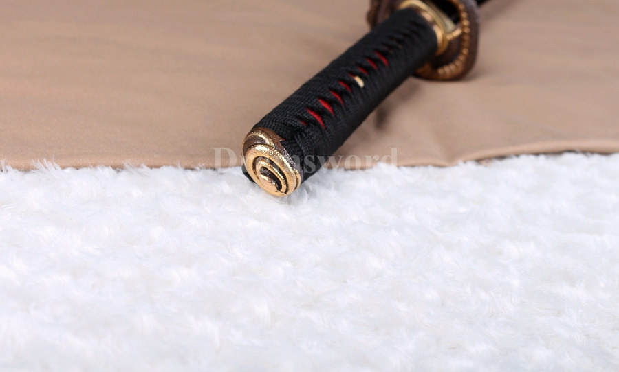hand forge damascus folded steel unokubi-zukuri razor sharp katana japanese samurai sword full tang.