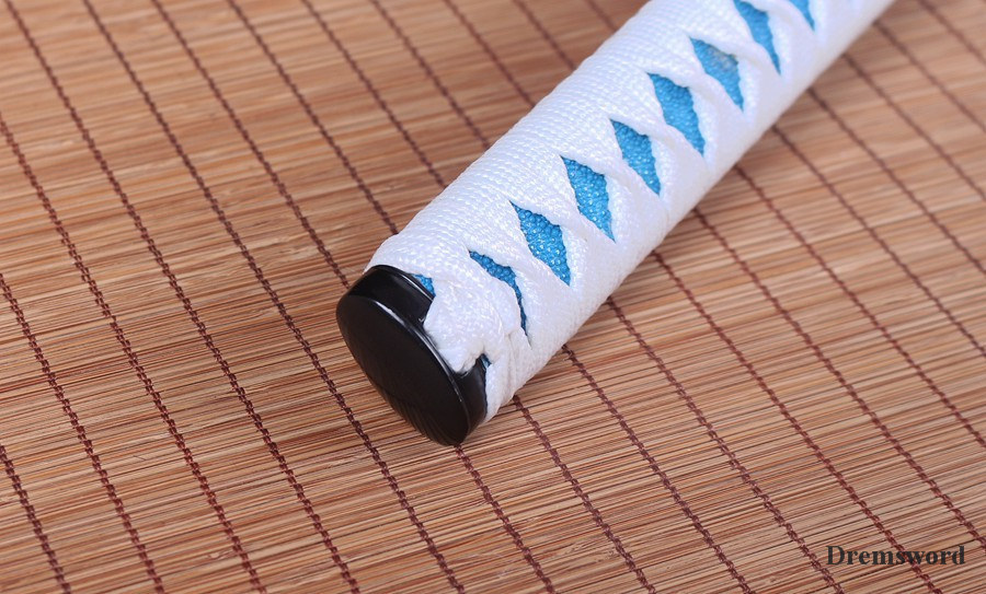 Blue damascus Folded Steel katana Japanese Samurai Sword Full Tang razor sharp battle ready.
