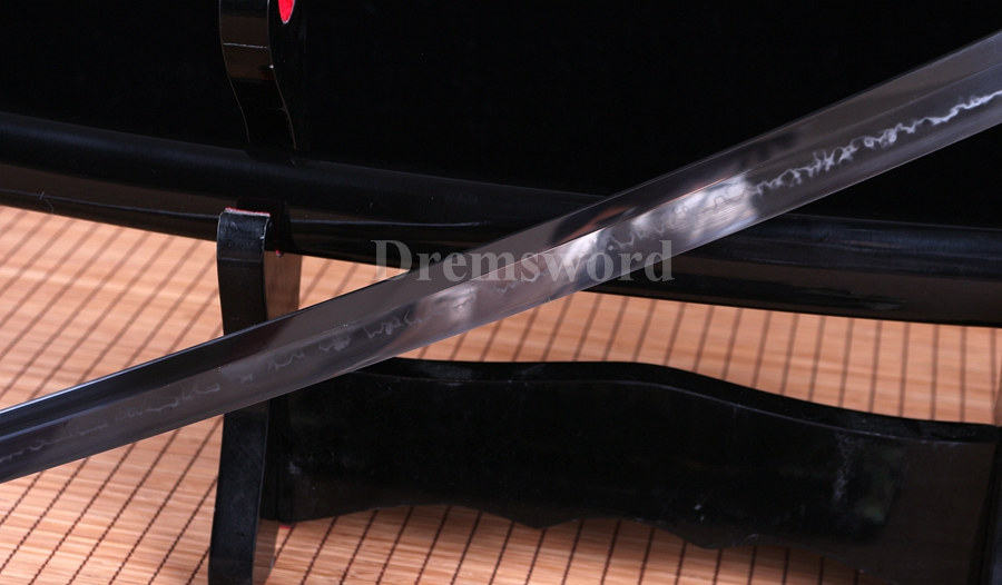 Choji hamon Clay tempered T10 steel  japanese samurai katana sword full tang razor sharp.