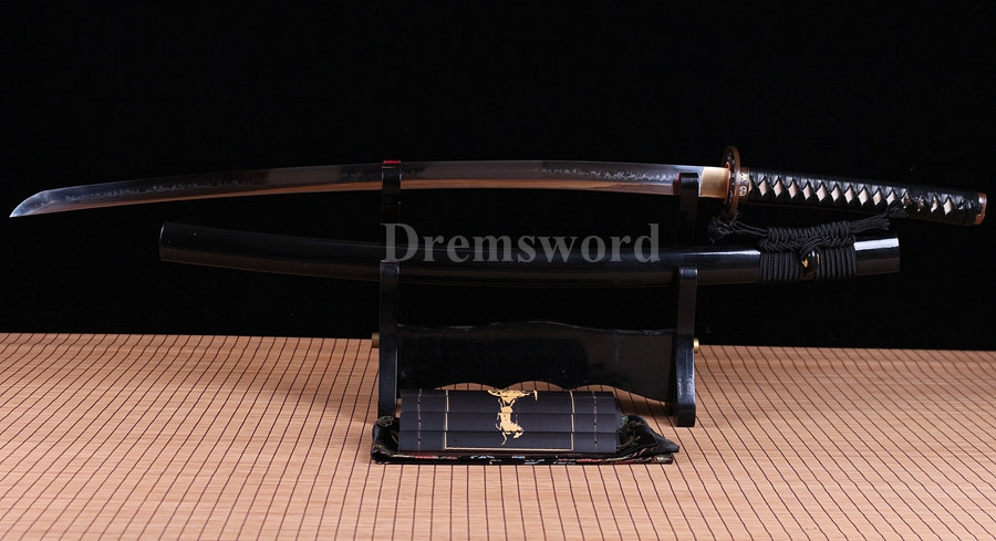 Choji hamon Clay tempered T10 steel  japanese samurai katana sword full tang razor sharp.
