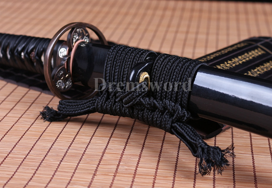 Choji hamon Clay tempered T10 steel  japanese samurai katana sword full tang razor sharp.