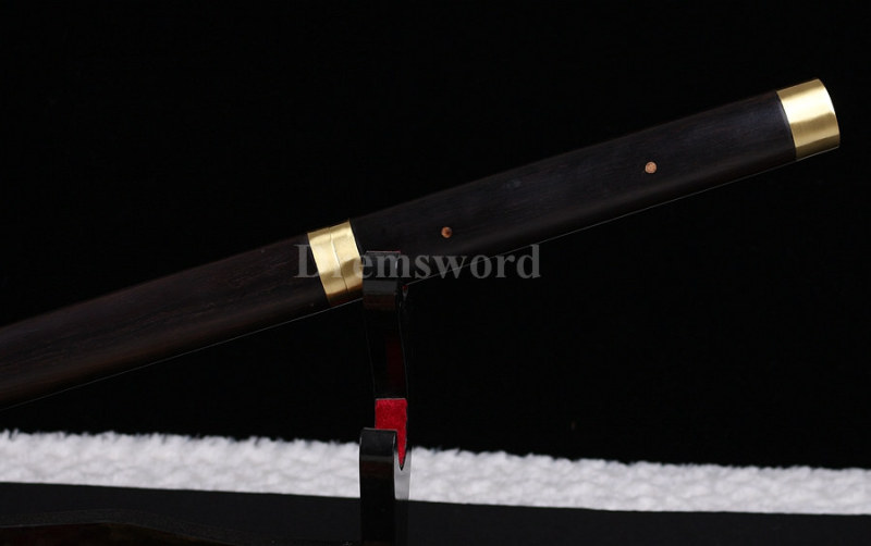 Kiriha-zukuri Chinese Dao 唐刀 Folded Steel caly tempered full tang sharp.