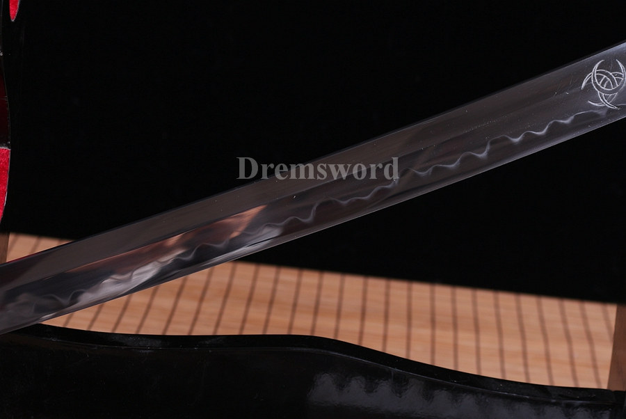 Handmade Katana Walking Dead Sword-Michonne's Zombie Killer-T10 Steel Clay Tempered