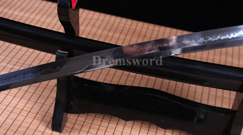 Choji hamon Clay tempered T10 steel  japanese samurai katana sword full tang razor sharp.