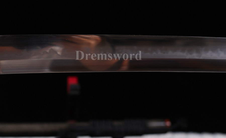 Choji hamon Clay tempered T10 steel huzaya polishi katana japanese samurai sword full tang razor sharp.