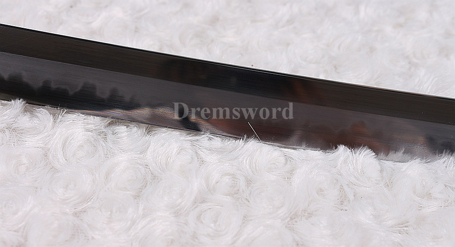 Clay tempered Choji hamon T10 steel huzaya polishi katana japanese samurai sword full tang razor sharp.