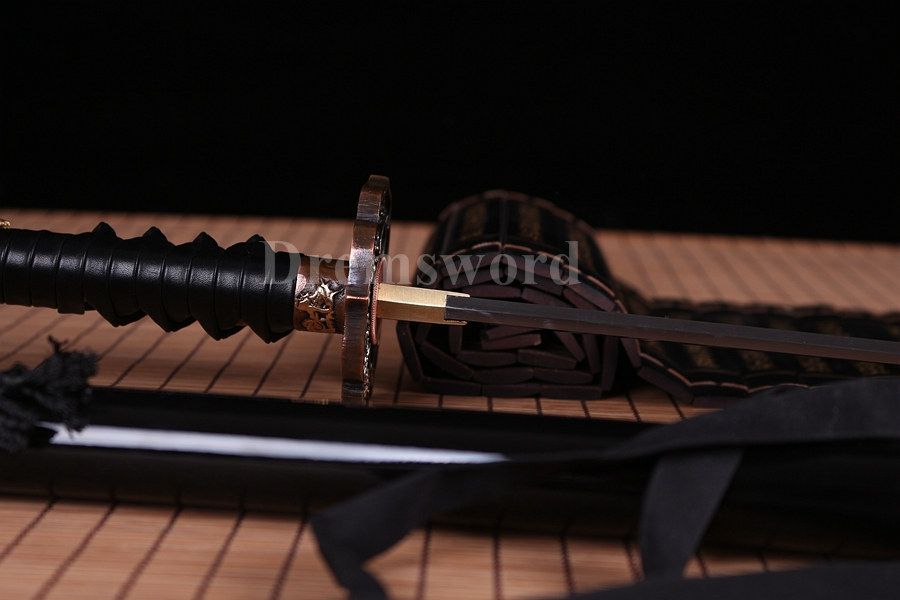 hand forge T10 steel Clay tempered Choji hamon katana japanese samurai sword full tang razor sharp.