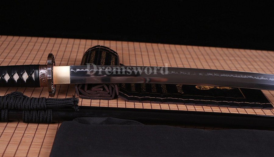 hand forge T10 steel Clay tempered Choji hamon katana japanese samurai sword full tang razor sharp.