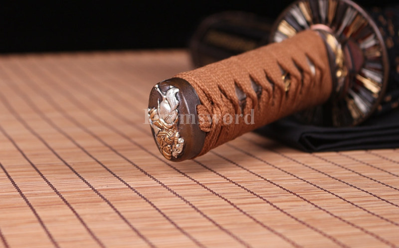 Hand forge Clay tempered T10 steel tanto japanese samurai sword full tang razor sharp battle ready.